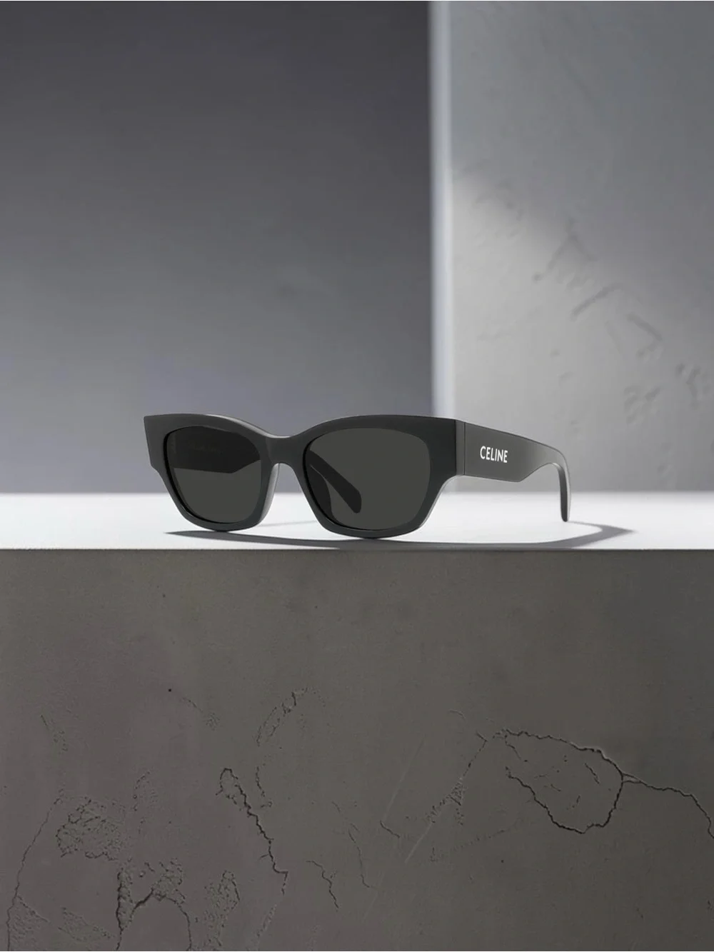 Authentic CELINE Monochroms CL40197U 01A Black Cat Eye Sunglasses NWT COA